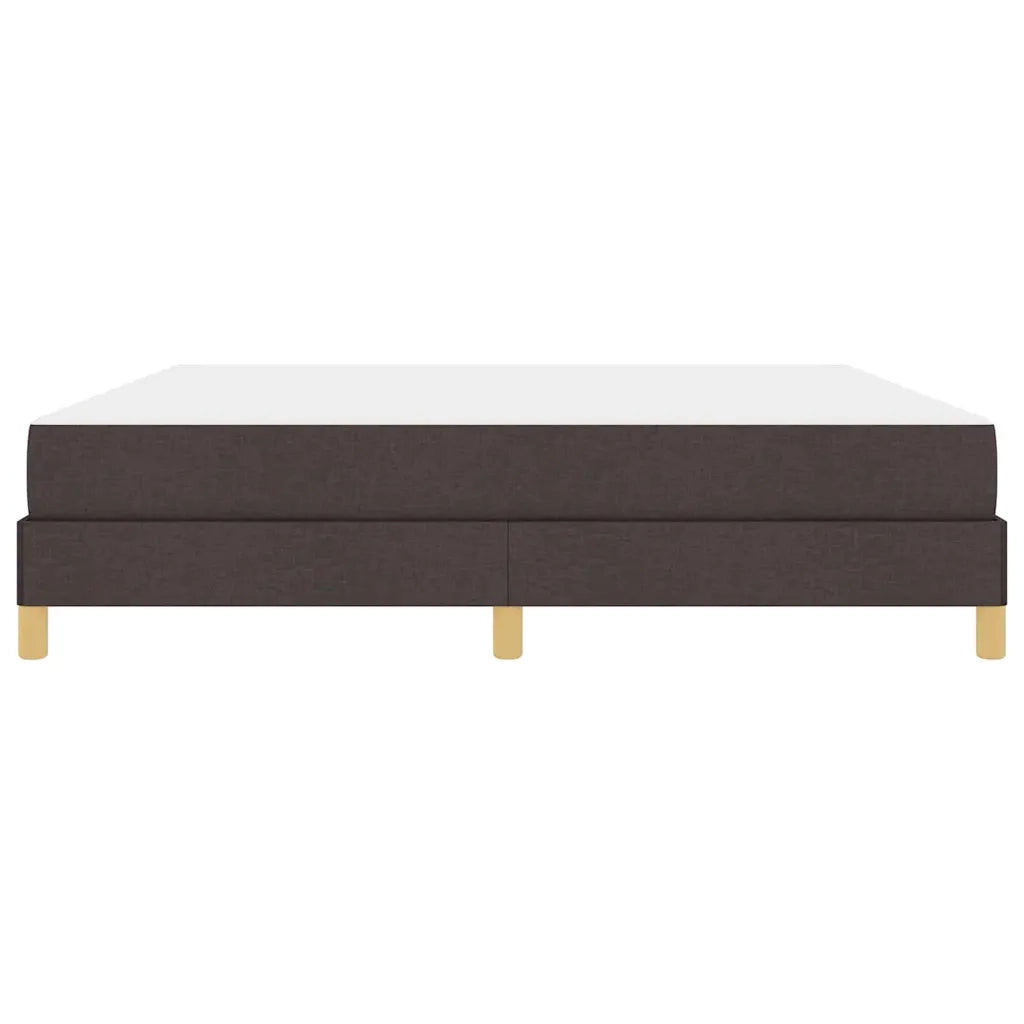 Letto a molle con materasso Marrone Scuro 180 x 200 cm Tessuto 3398587