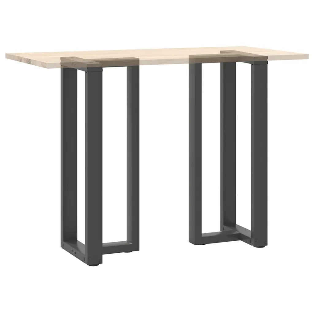 Gambe per tavolo da bar a forma di T 2 pz | Piede del tavolo Antracite 50x35x(100-101) cm Acciaio