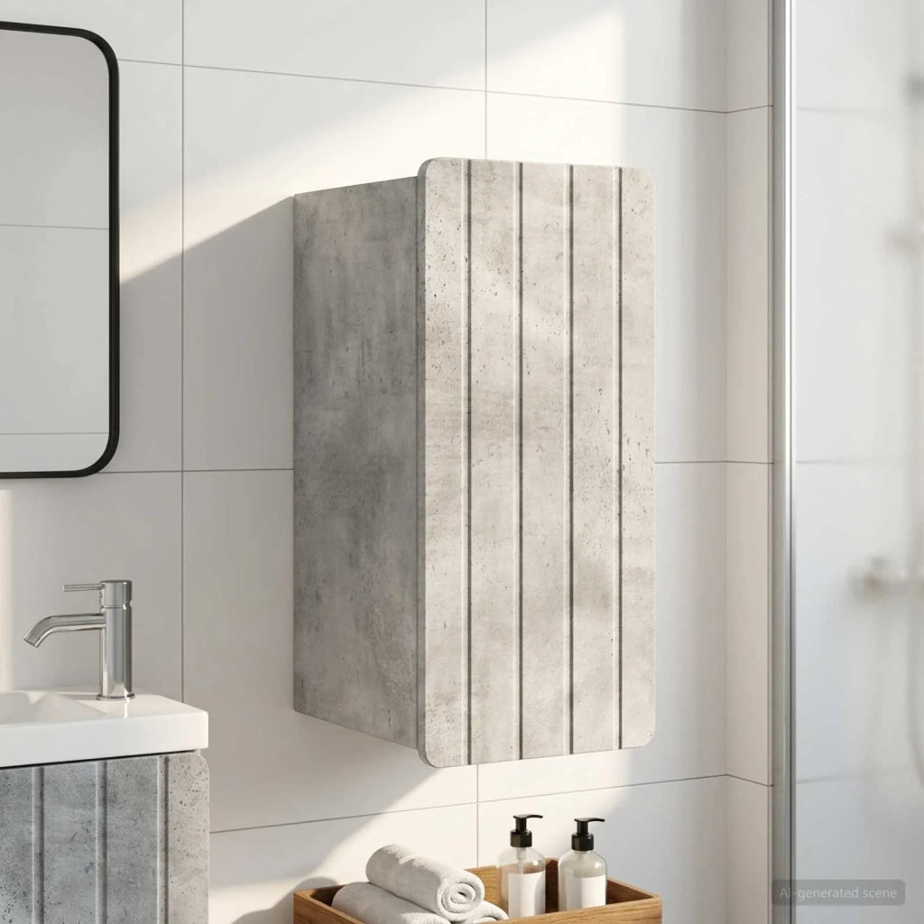 Armadio da bagno a muro ZWOLLE Grigio Cemento 30 x 31 x 63 cm 896368