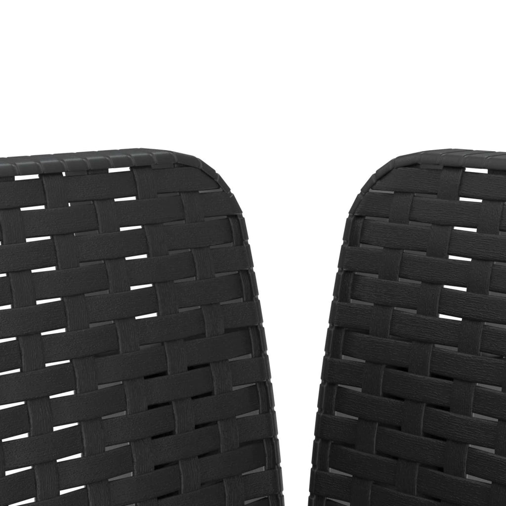 Poltrona a 1 Posto con Cuscino Aspetto Rattan PP Antracite 8011855