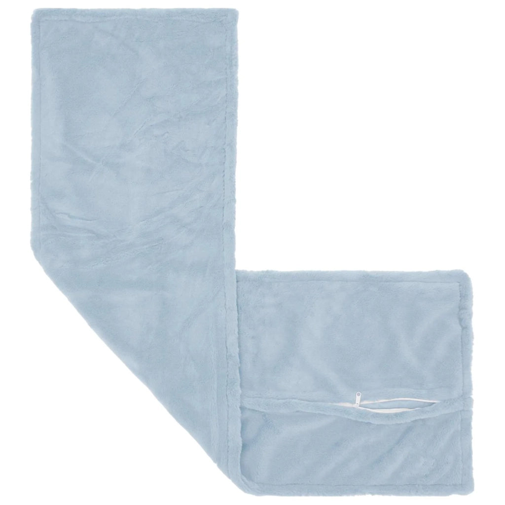 Federa HOUTEN Azzurro 40 x 145 cm Pelliccia di Coniglio Finta 917398