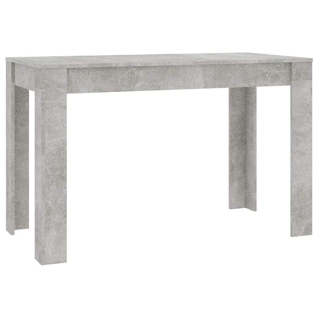 Tavolo da Pranzo Grigio Cemento 120x60x76 cm Legno Multistrato 800436