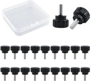 Viti a cartella Premium M4 x 10 mm in acciaio di carbonio - 20 pezzi con scatola di conservazione