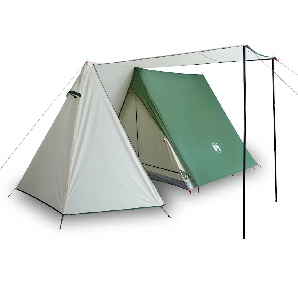 Tenda da Campeggio per 3 Persone Verde Impermeabile 94365