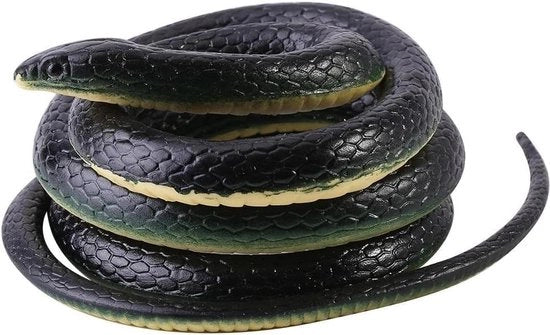 Serpentino in gomma da 130 cm - Realistico e morbido - Accessori per giardino - Giocattolo divertente