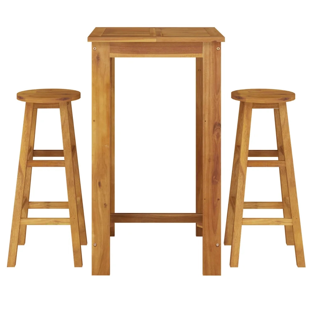 Set da Bar da Giardino 3 pz in Legno Massello di Acacia 3154388