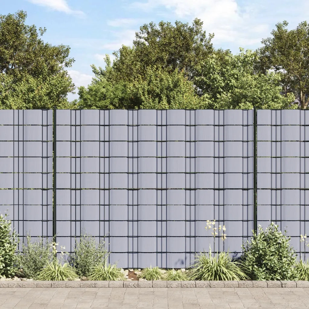 Recinzione Frangivento da Giardino PVC 70x0,19 m Grigio Chiaro 41619