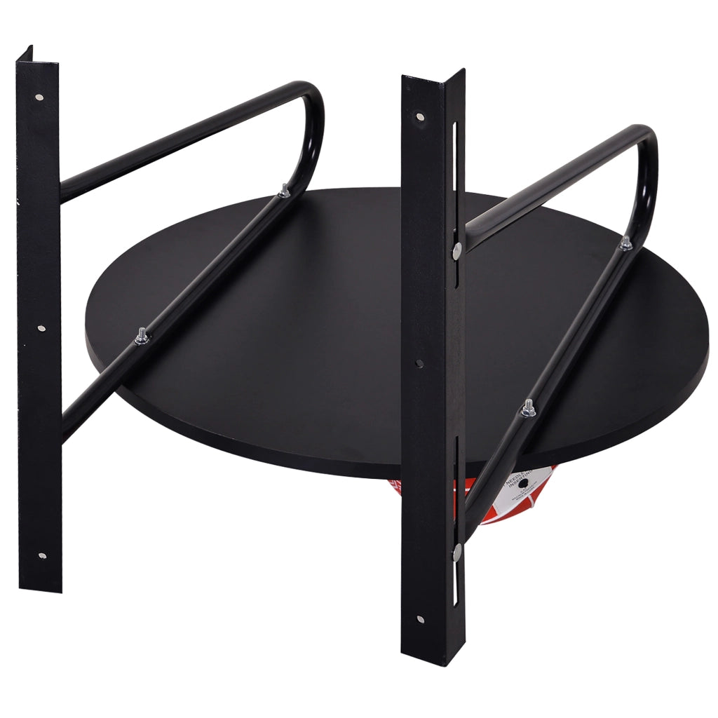 Sacco da boxe con supporto a muro girevole ¨C zephmum ¨C Nero e rosso 60x73x80 cm