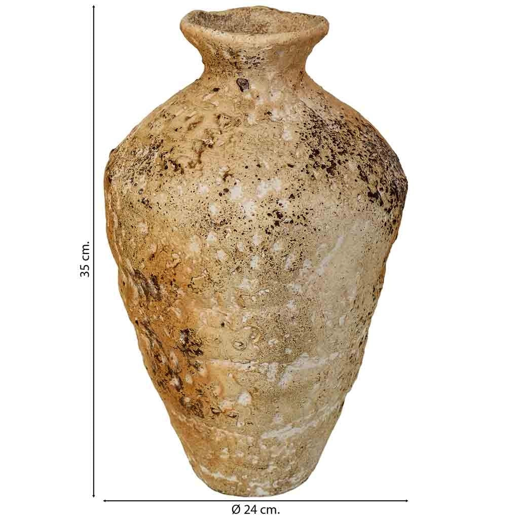 Vaso anticato 24x24x35h cm