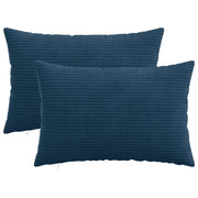 Federa 2 pcs HEERLEN Blu navy 40 x 60 cm corduroy 909223