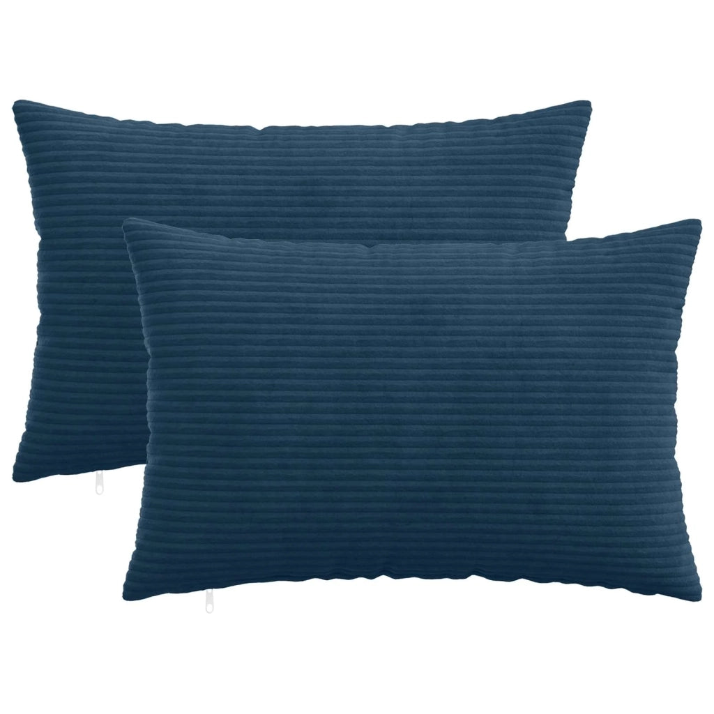 Federa 2 pcs HEERLEN Blu navy 40 x 60 cm corduroy 909223