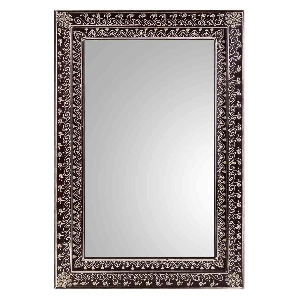 Specchio in legno grigio 42x1x62h