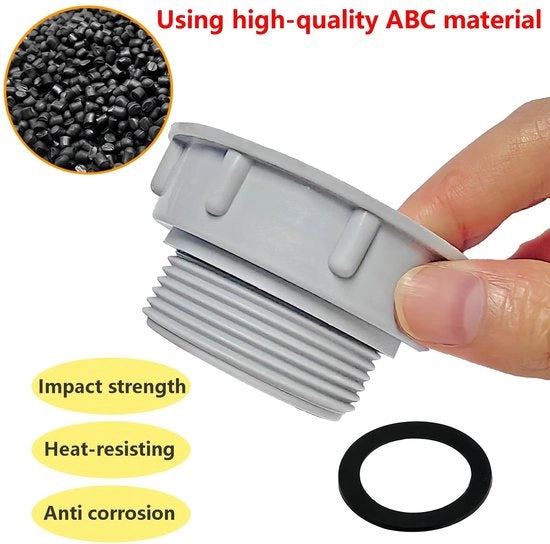Adattatore per Sifoni - 54 mm Fusto Femmina - Alta Qualità Smorzamento - 47 mm Fusto Esterno - Riduttore per Vasca da Bagno - Adatto per Vasca - Codice del Prodotto: 123456