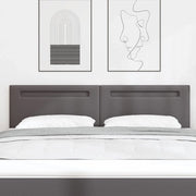 Testiera LED Grigio 180 cm Pelle Sintetica 42007311