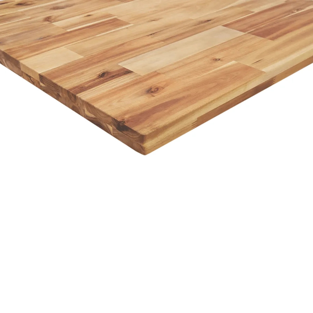 Piano Tavolo Rettangolare 100x80x4cm Legno Massello di Acacia 4008865