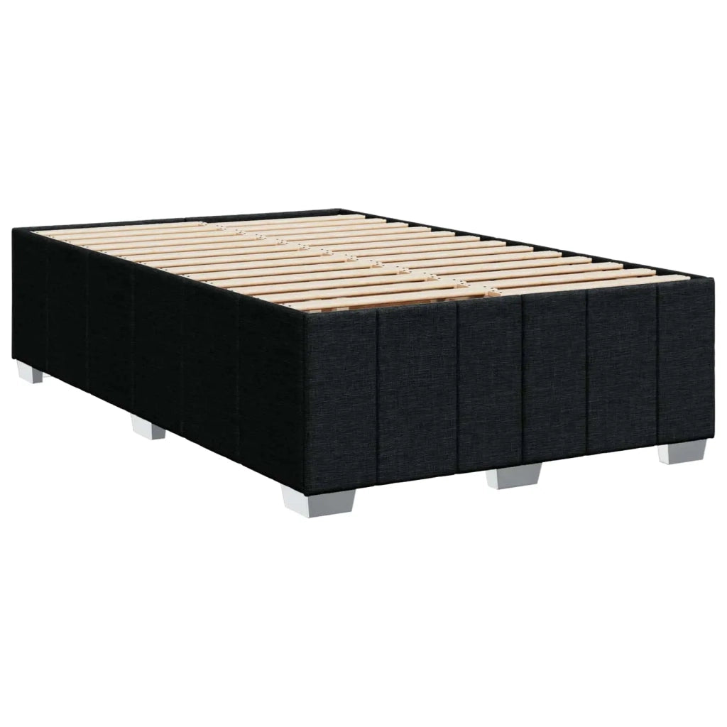Letto box spring con materasso Nero 120 x 200 cm Tessuto 3454115