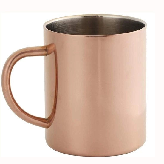 Tazza da Caffè a Doppio Strato 400 ml - Acciaio Inossidabile - Manico Antiscivolo - Isolamento Termico - Presa Comoda - Facile da Pulire - Termos - Capacità 400 ml