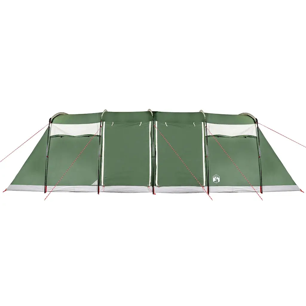 Tenda Familiare a Tunnel per 8 Persone-Tenda da campeggio Verde Impermeabile 408041