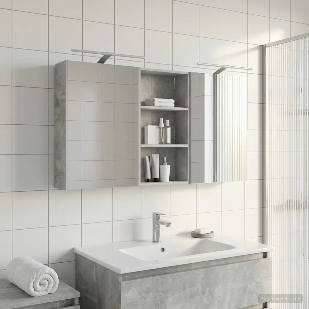 Set di Armadi da Bagno con lo scaffale 3 pcs 140 x 14,5 x 70 cm 3403787