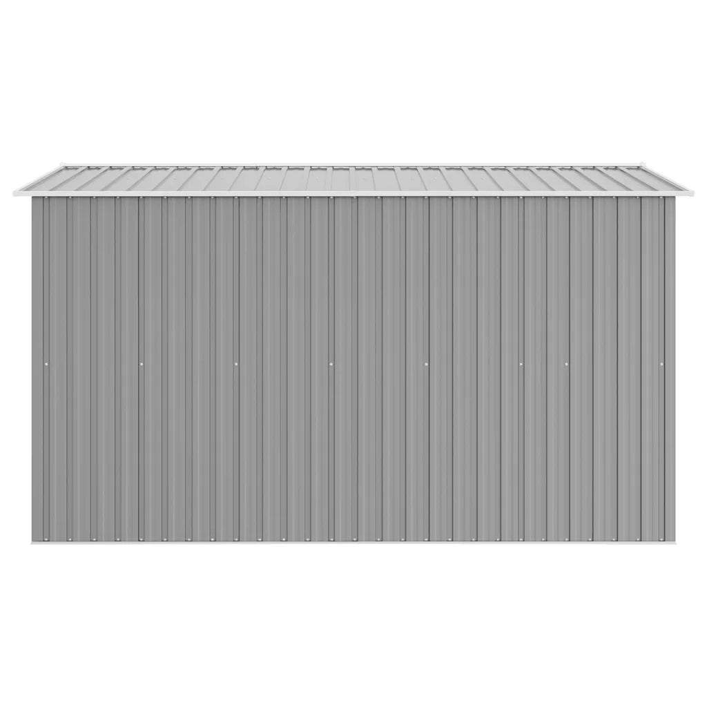 Casetta da Giardino 257x298x178 cm in Metallo Grigio 143341