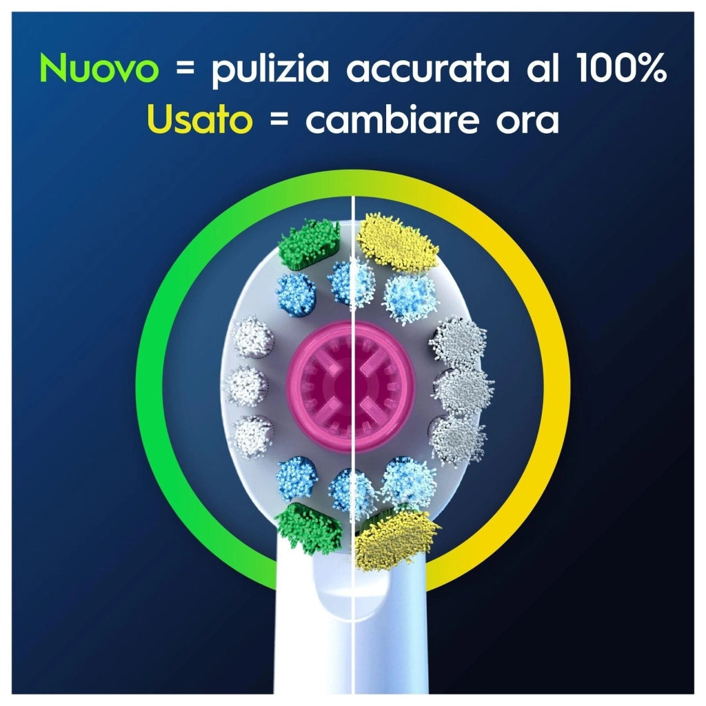 Oral-B Testine Di Ricambio Pro 3D White, 3 Testine