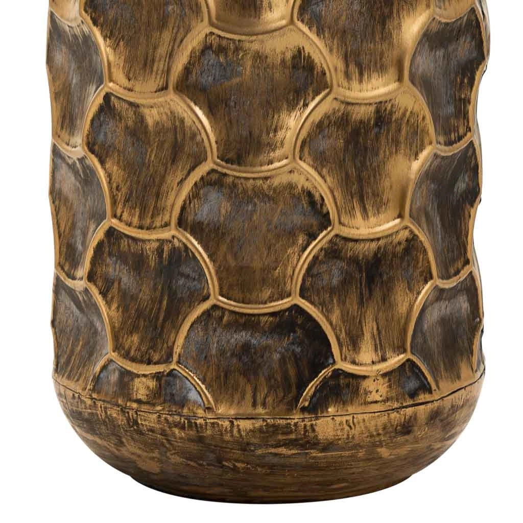 Vaso in metallo marrone 23,5x23,5x57h