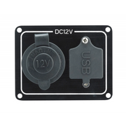 PANNELLO CON PRESA PANEL WITH CIGARETTE LIGHTER AND USB SOCKET