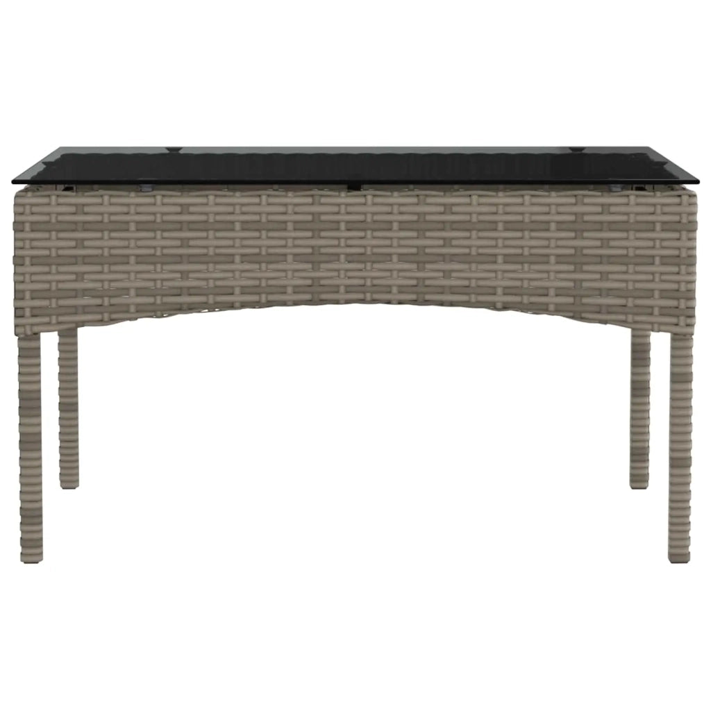Set Divano da Giardino 2 pcs Grigio e Blu Navy polyrattan 4103810