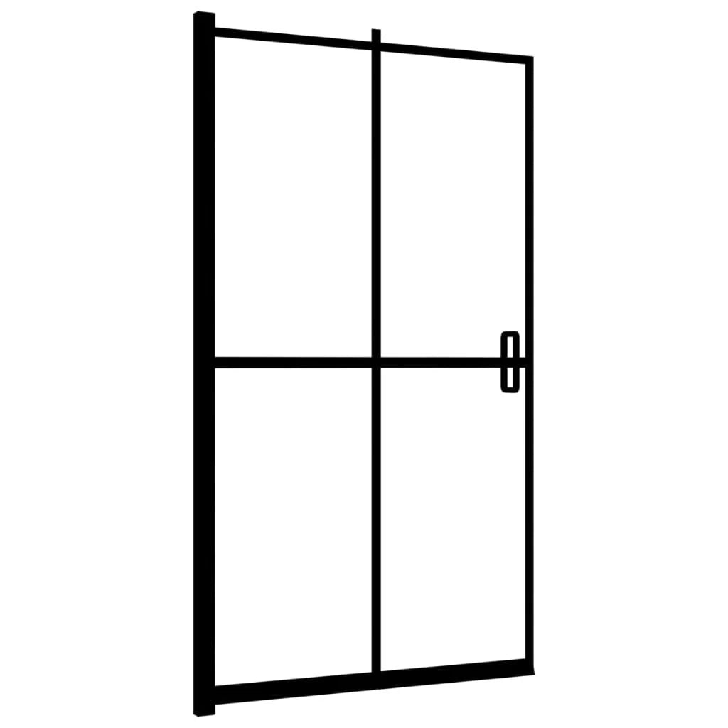 Cabina doccia pieghevole Protezione per vasca Protezione per doccia Cabina vasca da bagno Bagno Interno di casa ESG 100 x 140 cm nero 02_0002046