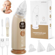 Aspiratore Nasale Elettrico per Bambini - Ricaricabile - 3 Livelli di Suono - Musica e Luce - Per Neonati, Bambini di Età Prescolare