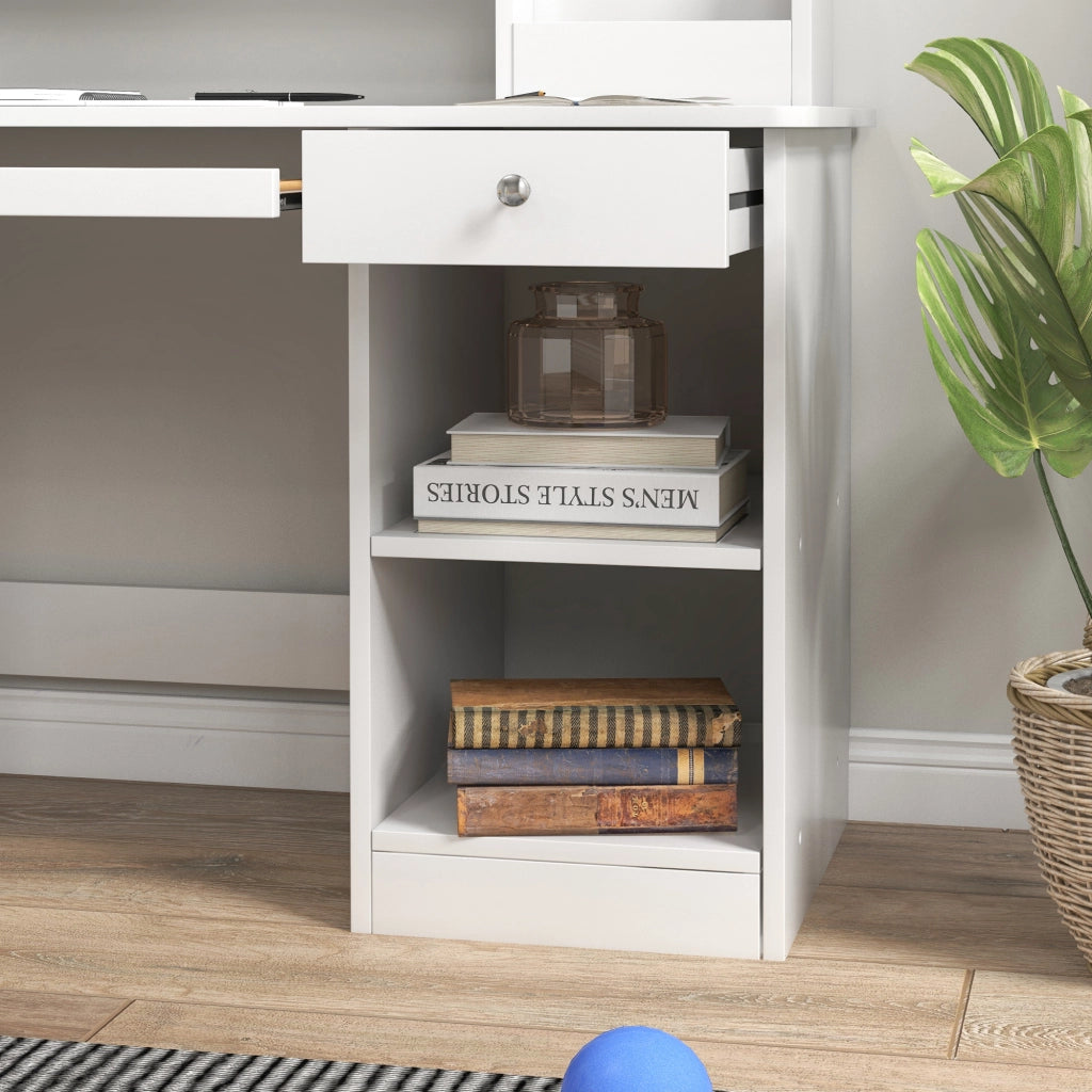 Scrivania per Bambini con Cassetto e Sedia ¨C zephmum ¨C Bianco 90x45x90 cm
