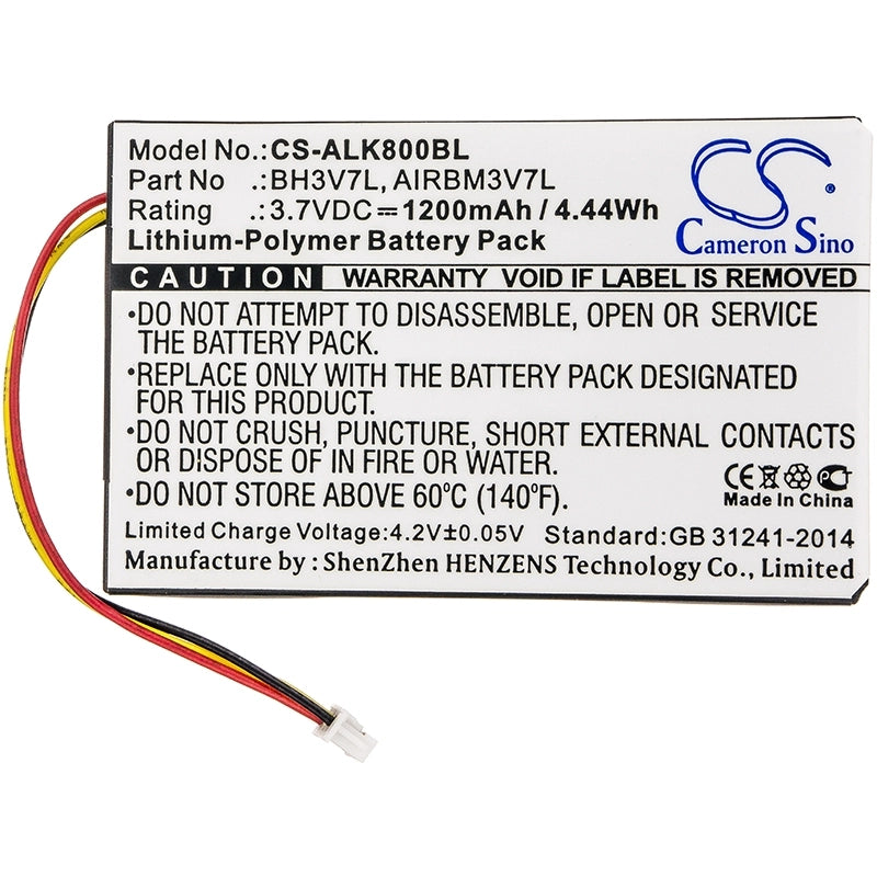 BATTERIA COMPATIBILE AUTEC ALK800BL NiMH 7,2V 1200 mAh