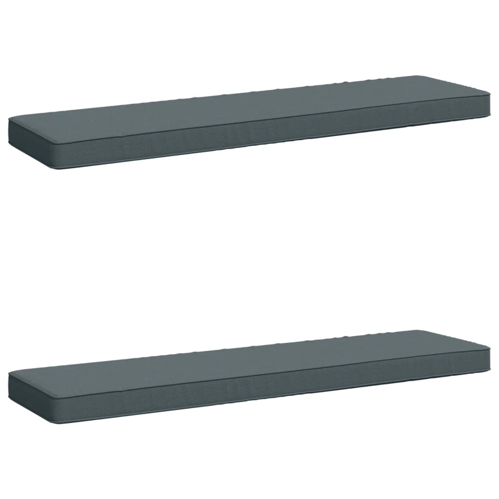 Cuscini per Panchina a 2 Pezzi VUGHT 2 pcs 100% Poliestere Blu 950541