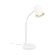 Lampada Da Tavolo Contemporanea Skriva Metallo Bianco 1 Luce Gu10