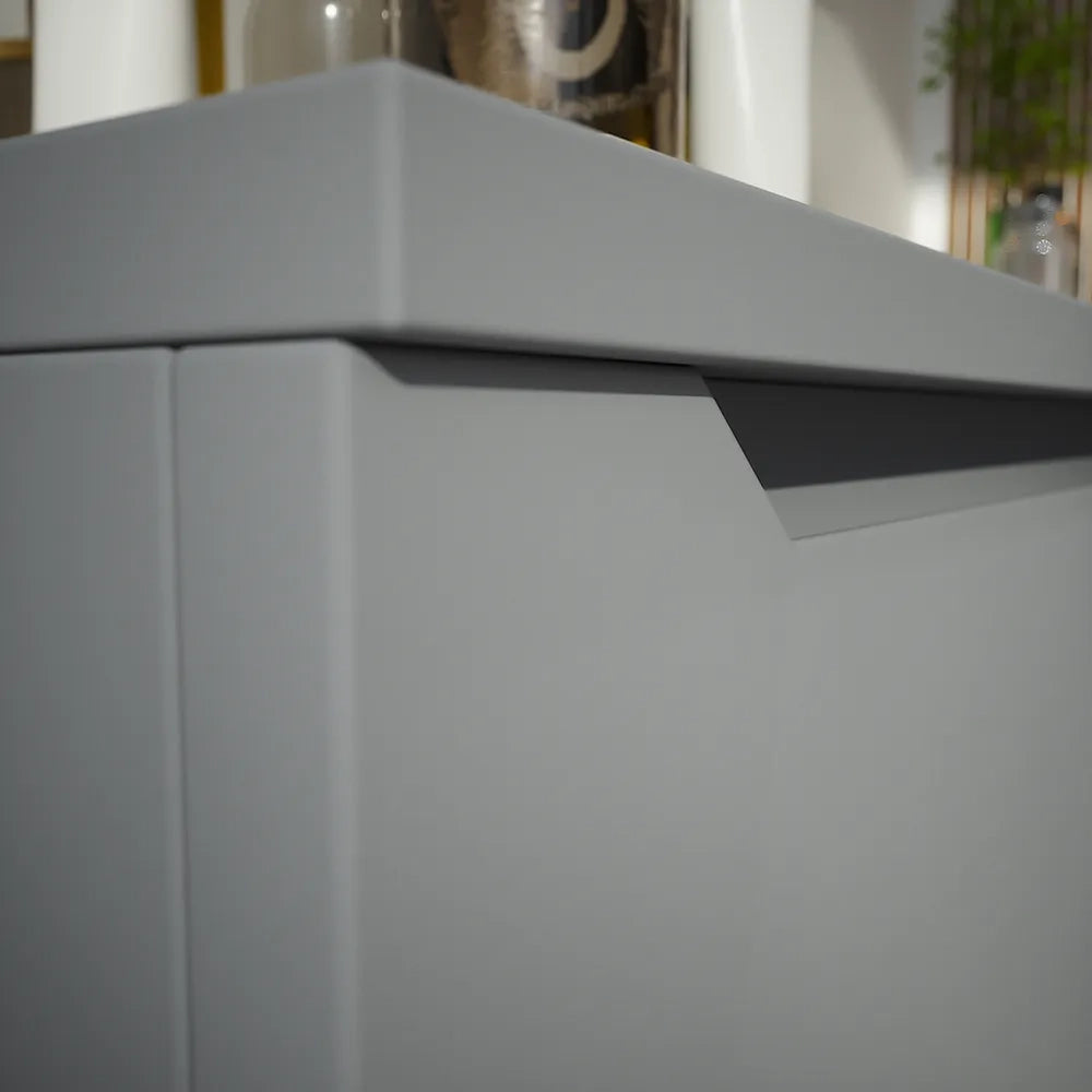 Cassettone scorrevole 120cm grigio opaco chiusura soft-close | Bako
