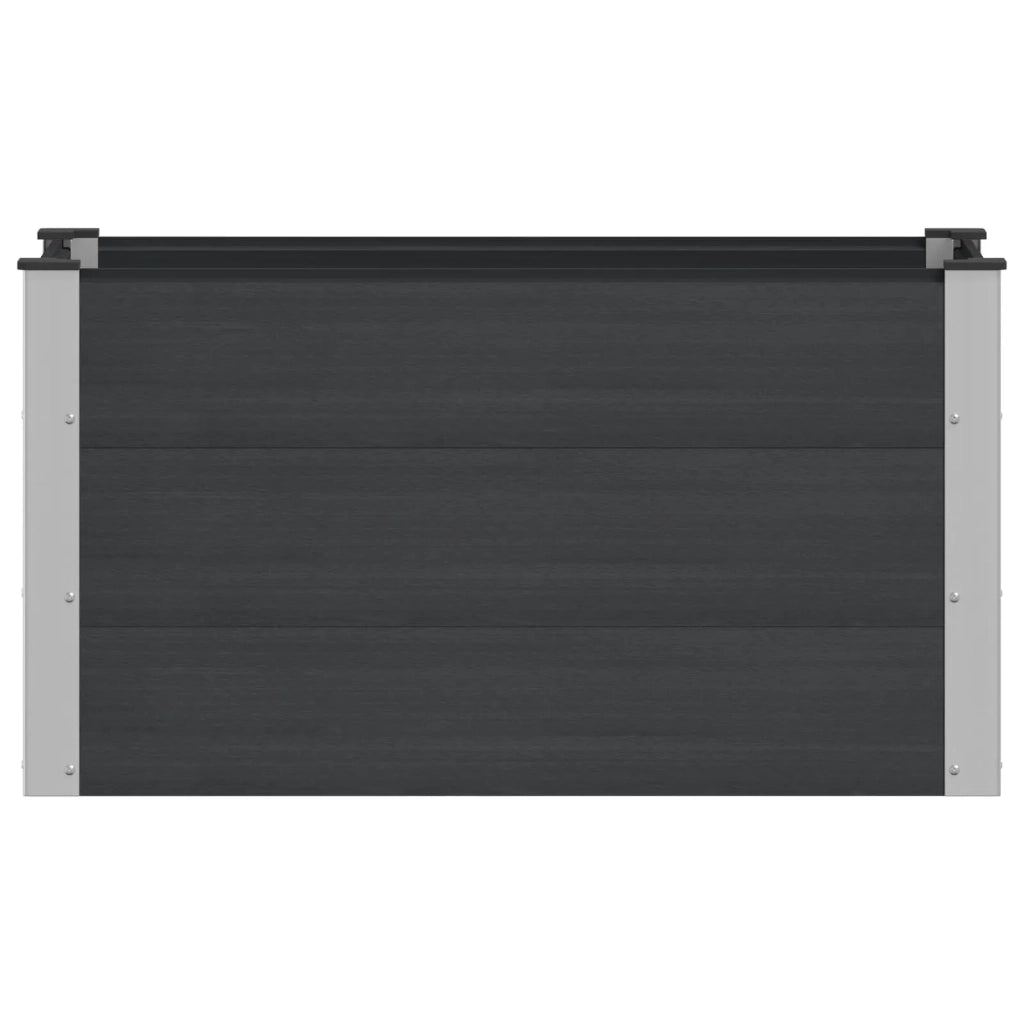 Letto rialzato da giardino Nero 100 x 50 x 54 cm 42038976