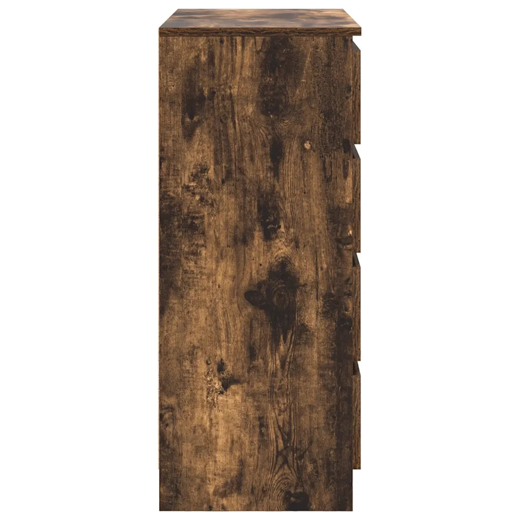 Credenza con Cassetti Rovere Fumo 71x35x84 cm in Truciolato 861584