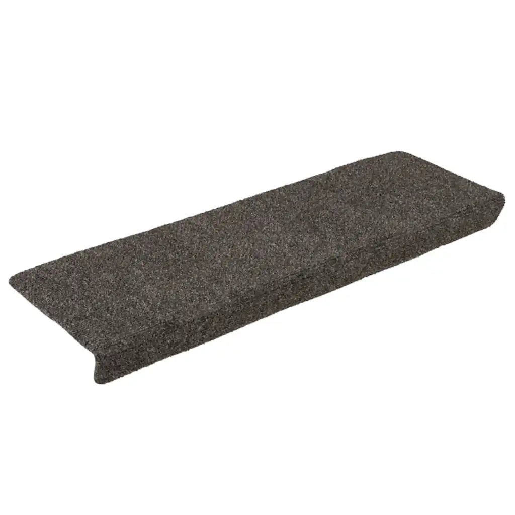 Tappetini per scale autoadesivi 15 pz | Gradini per Scale 65x21x4 cm Antracite Bordo rettangolare