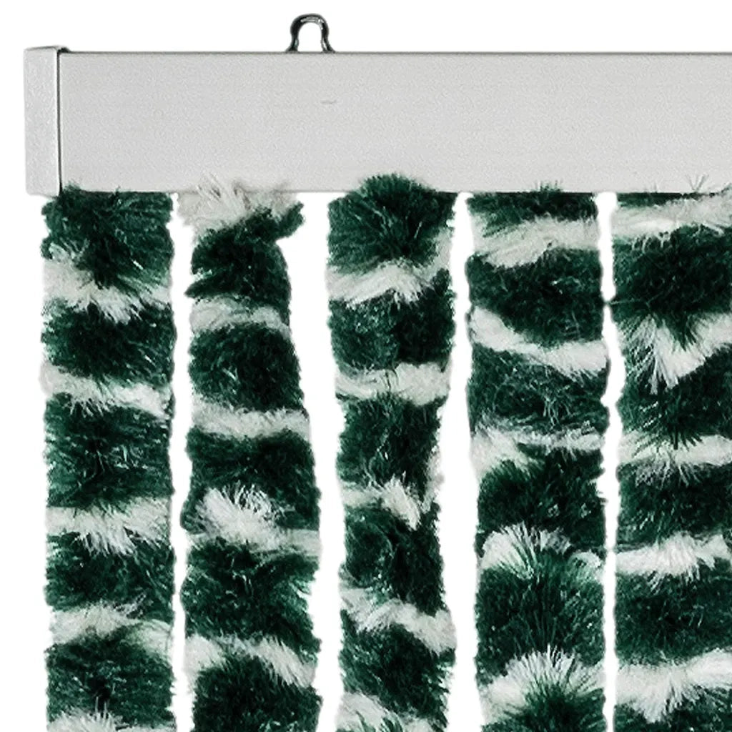 Zanzariera Verde e Bianco 90x220 cm Ciniglia 325446