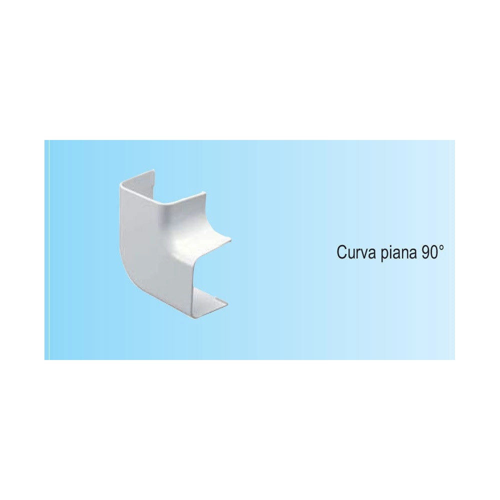 First profilfreddo curva piana per canalina 90x65mm