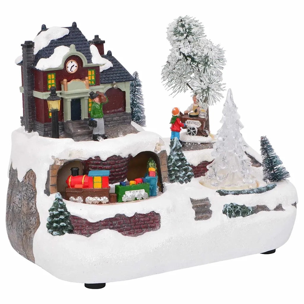 Tavolo di Natale-Decorazioni natalizie Multicolore 23.5 x 16 x 18.5 cm Resina