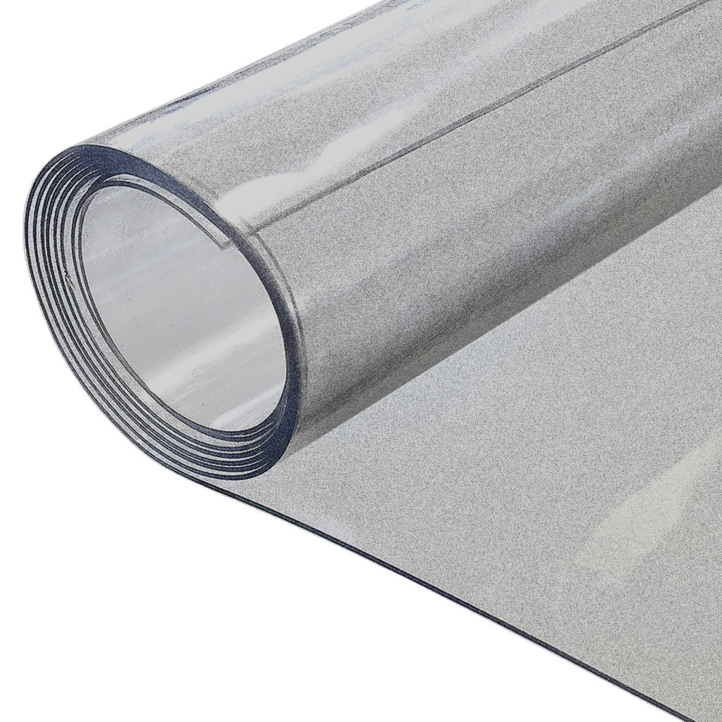 Tovaglia Trasparente Satinata Pellicola Pvc Opaca Copritavolo Antimacchia Spessa 100x500 Cm Scura
