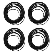 Set di anelli di gomma 4 pezzi - Anello idraulico - Anello O di gomma - Materiale resistente all'usura - Adatto per orologiai - Diametro 0,5-0,8 mm - Impacchi orologici