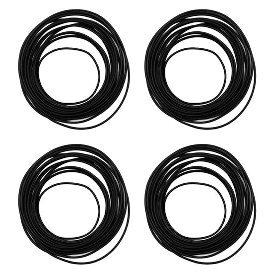 Set di anelli di gomma 4 pezzi - Anello idraulico - Anello O di gomma - Materiale resistente all'usura - Adatto per orologiai - Diametro 0,5-0,8 mm - Impacchi orologici