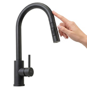 Rubinetto Da Cucina Rea Fresh Touch Black Matt