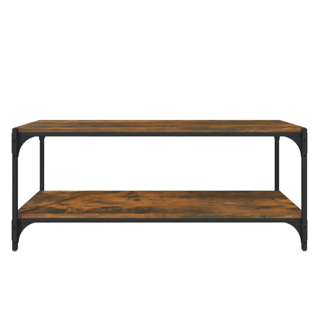 Mobile TV | Armadietto TV | Mobile Porta TV Rovere Fumo 100x33x41 cm Legno Multistrato e Acciaio