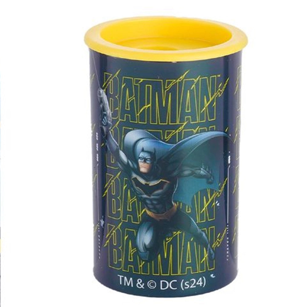 Trade Shop - Temperamatite Rotondo A 2 Fori Batman Con Serbatoio Per Scuola Casa Bambini 961259 -