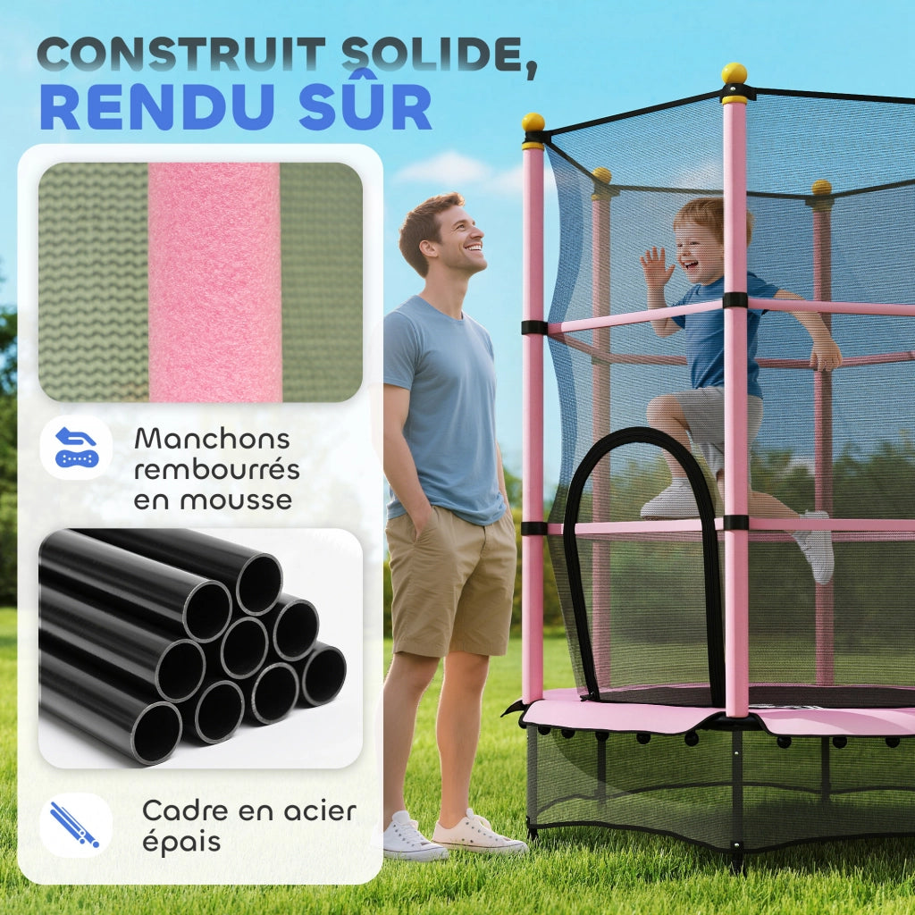 Trampolino Bambini ¨C Zephmum ¨C Rosa ? 140x190 cm