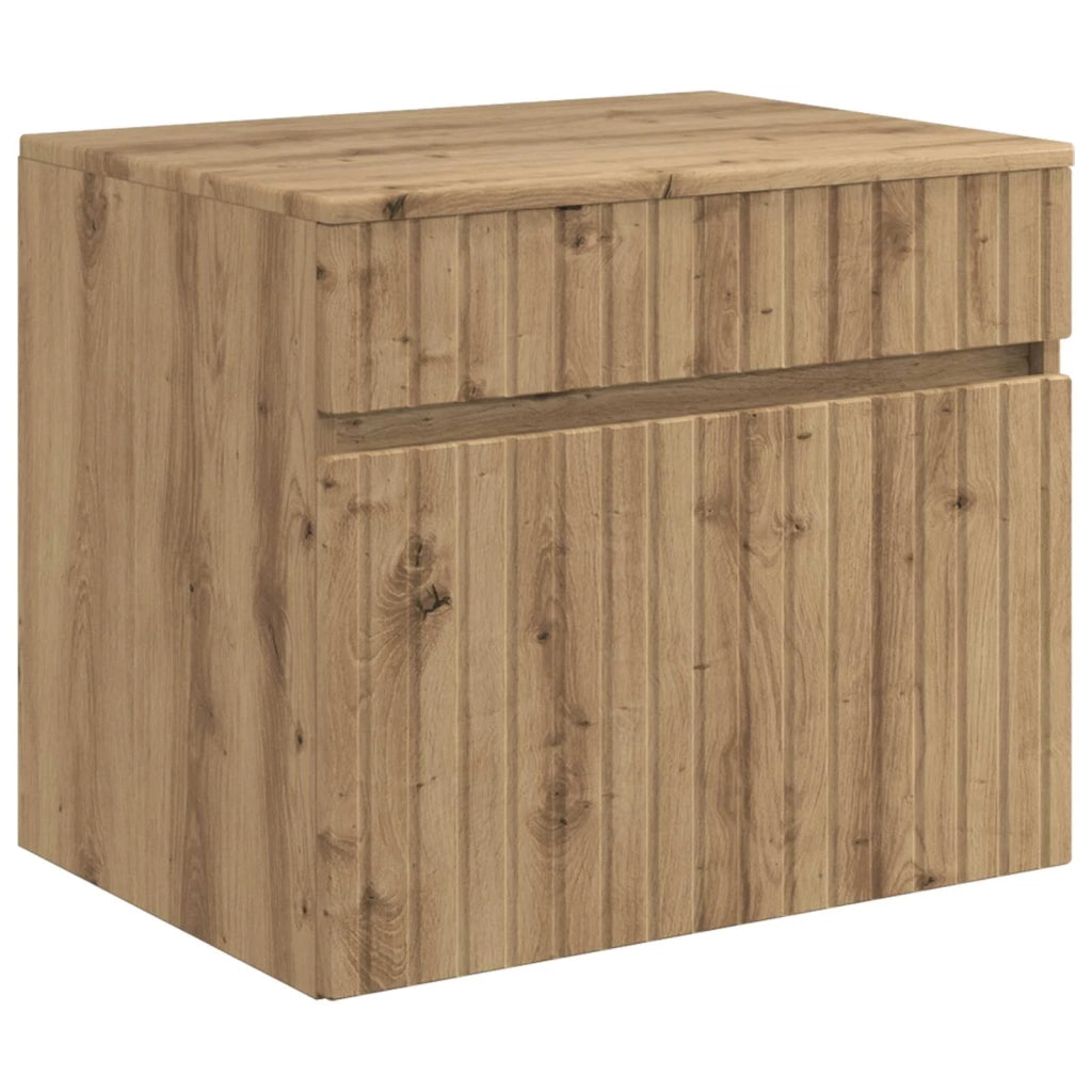 Mobiletto da Bagno a Muro Rovere Artigianale 59 x 44,5 x 50 cm 890641