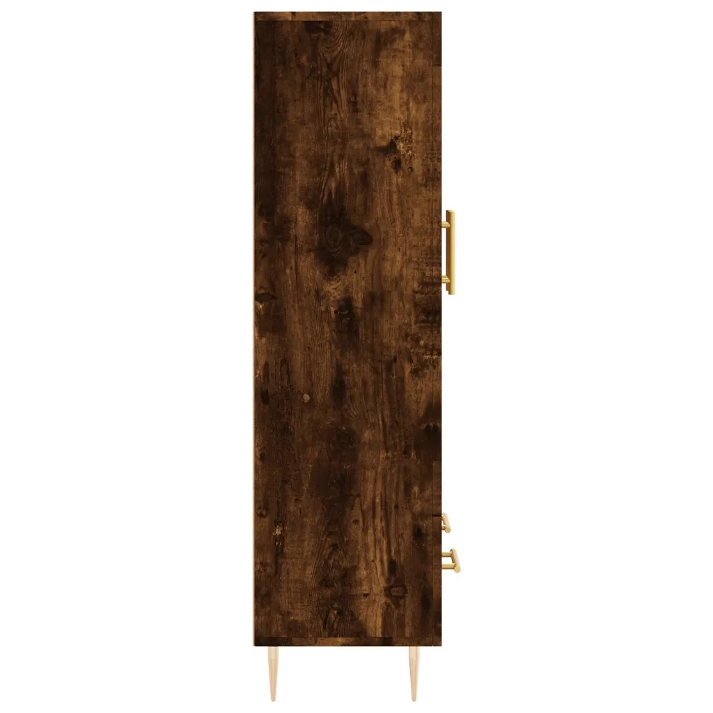 Credenza-Buffet-Armadio da cucina Rovere Fumo 69,5x31x115 cm in Legno Multistrato 682691